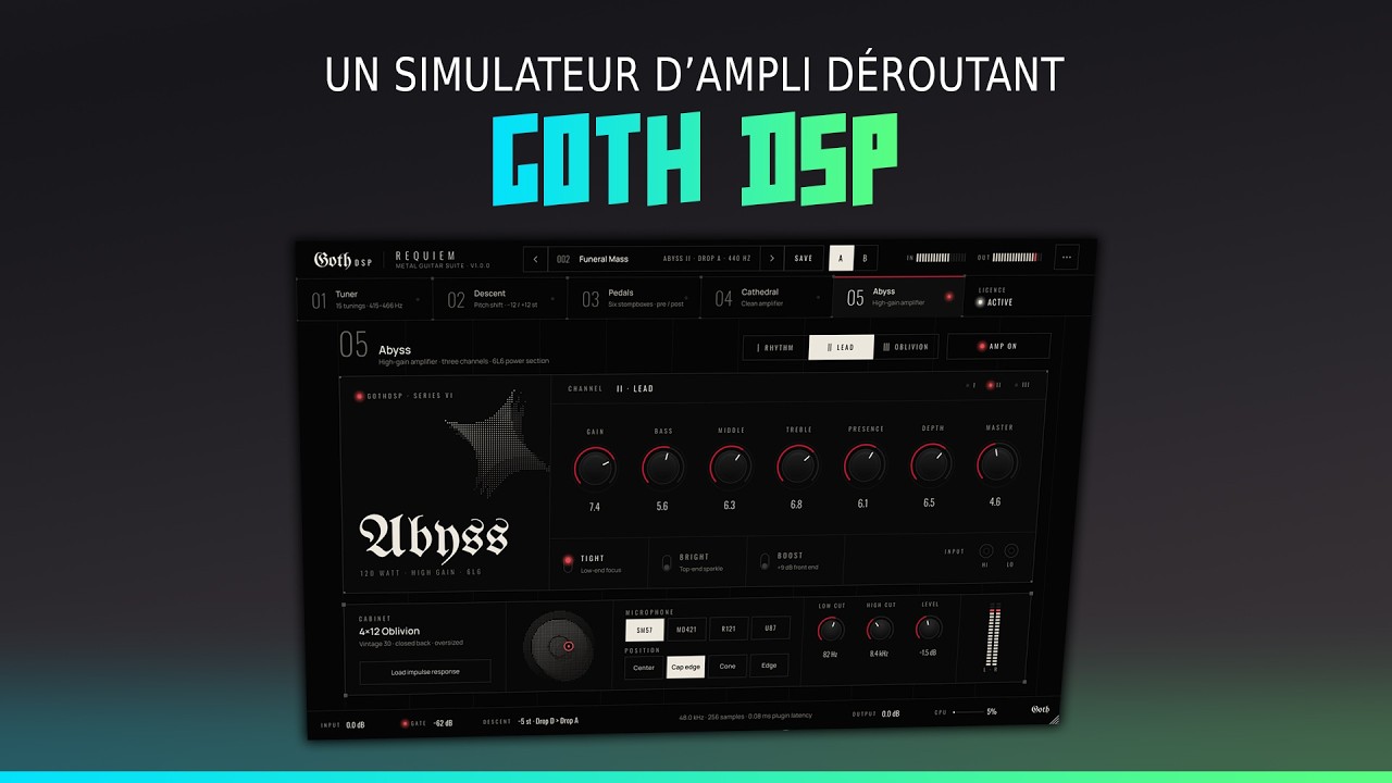Un simulateur d'ampli déroutant ? GothDSP !
